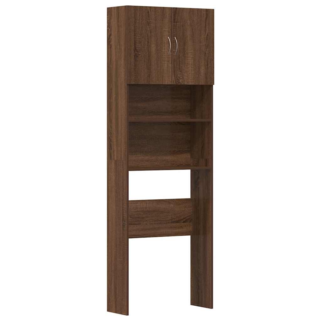 vidaXL Washing Machine Cabinet Brown Oak 64x24x190 cm Engineered Wood