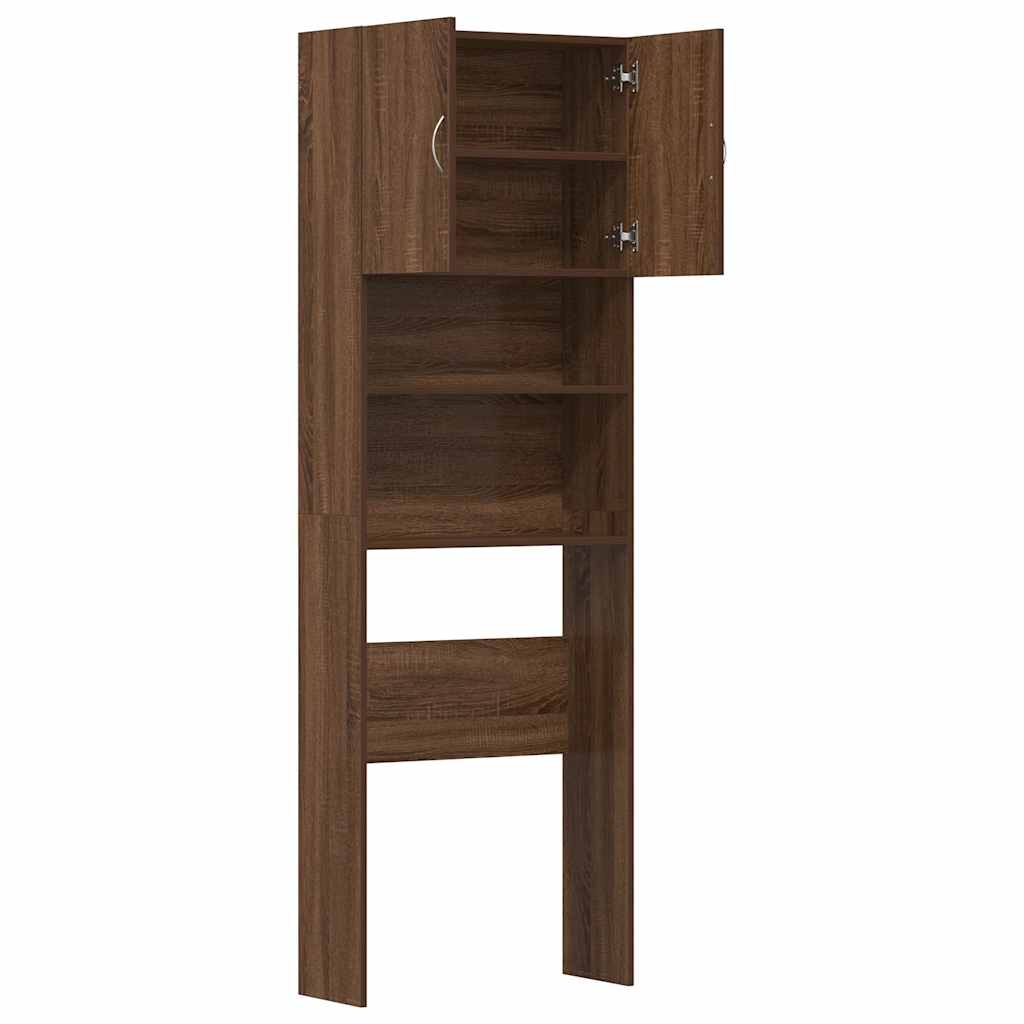 vidaXL Washing Machine Cabinet Brown Oak 64x24x190 cm Engineered Wood