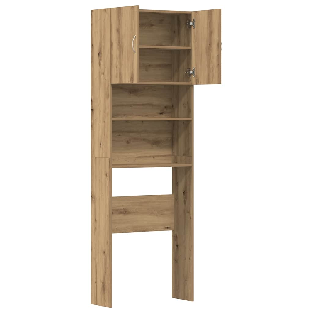 vidaXL Washing Machine Cabinet Artisan Oak 64x24x190 cm Engineered Wood