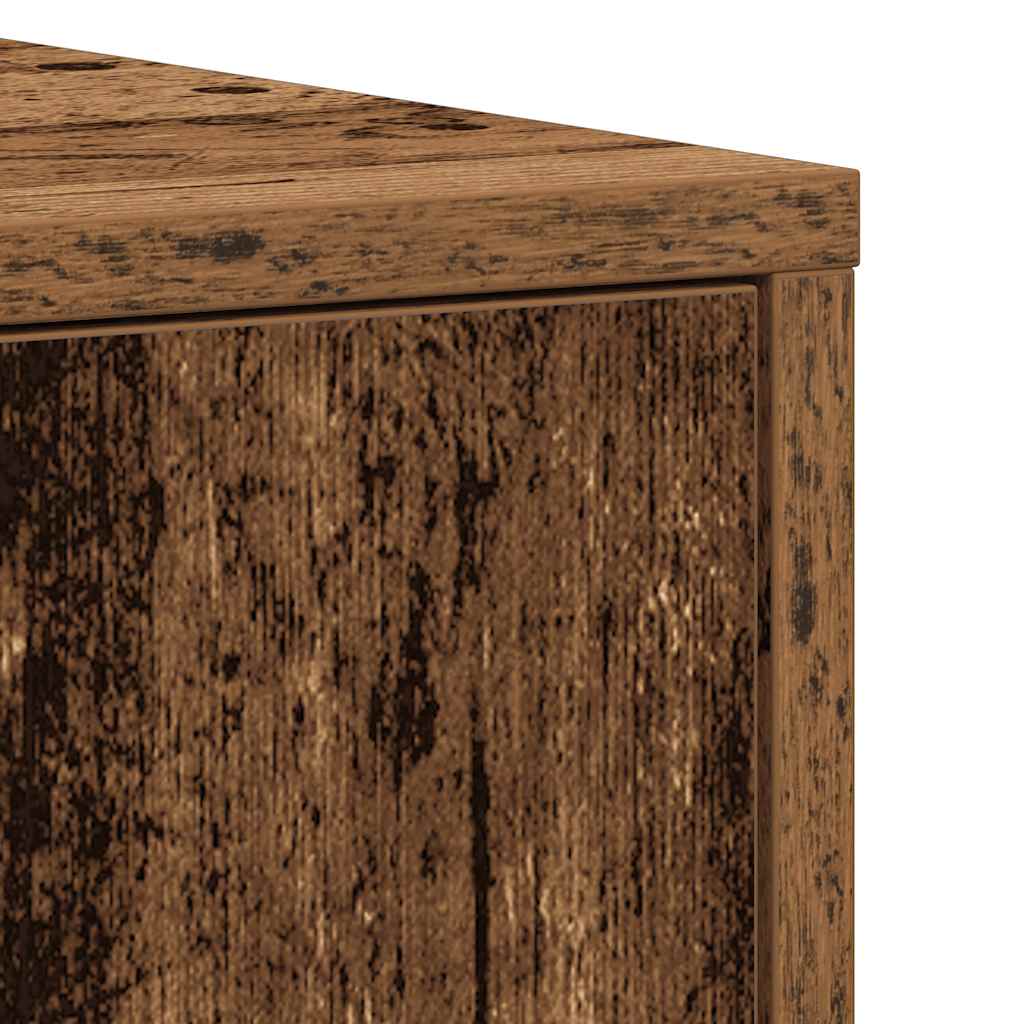 Bathroom Cabinet Old Wood 30x30x183,5 cm Engineered Wood