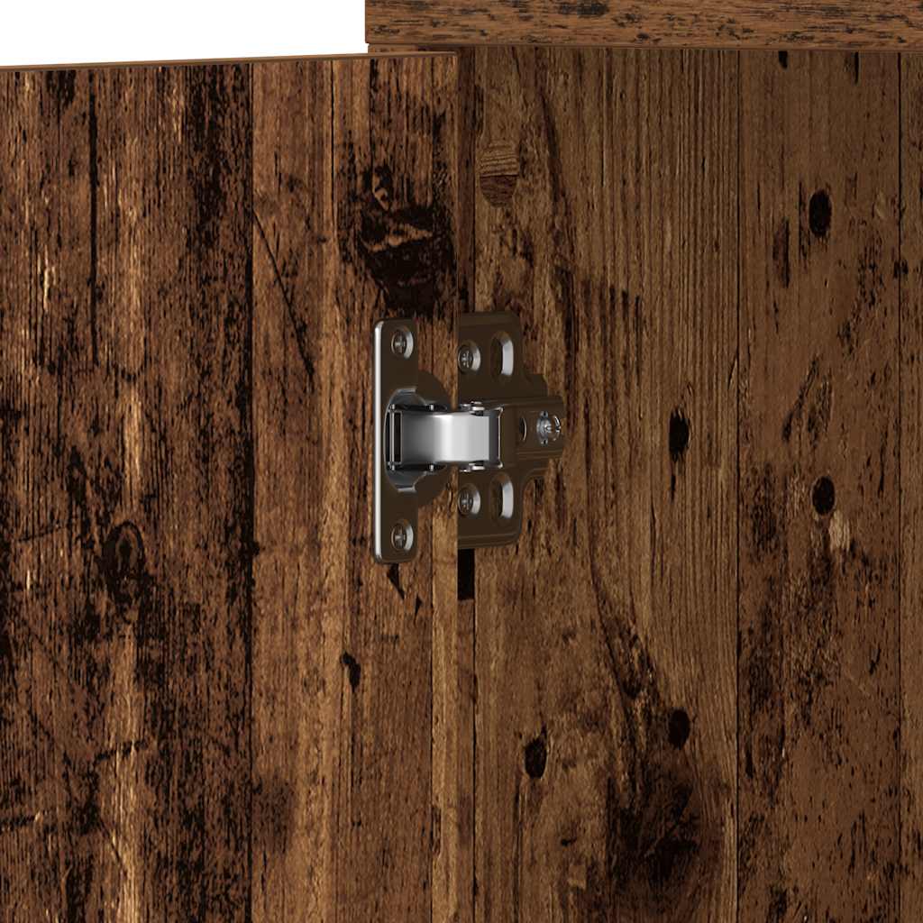 Bathroom Cabinet Old Wood 30x30x183,5 cm Engineered Wood