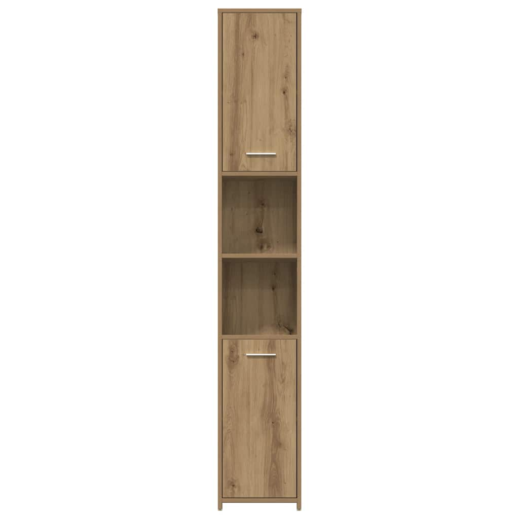 vidaXL Bathroom Cabinet Artisan Oak 30x30x183.5 cm Engineered Wood