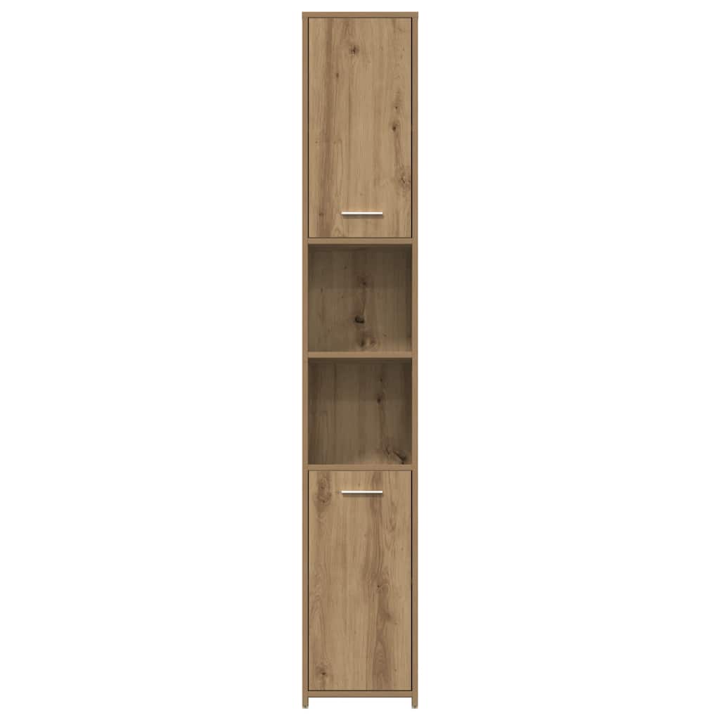 Bathroom Cabinet Artisan Oak 30x30x183,5 cm Engineered Wood