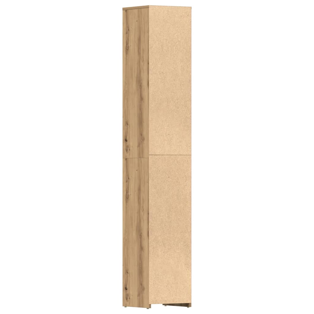 Bathroom Cabinet Artisan Oak 30x30x183,5 cm Engineered Wood
