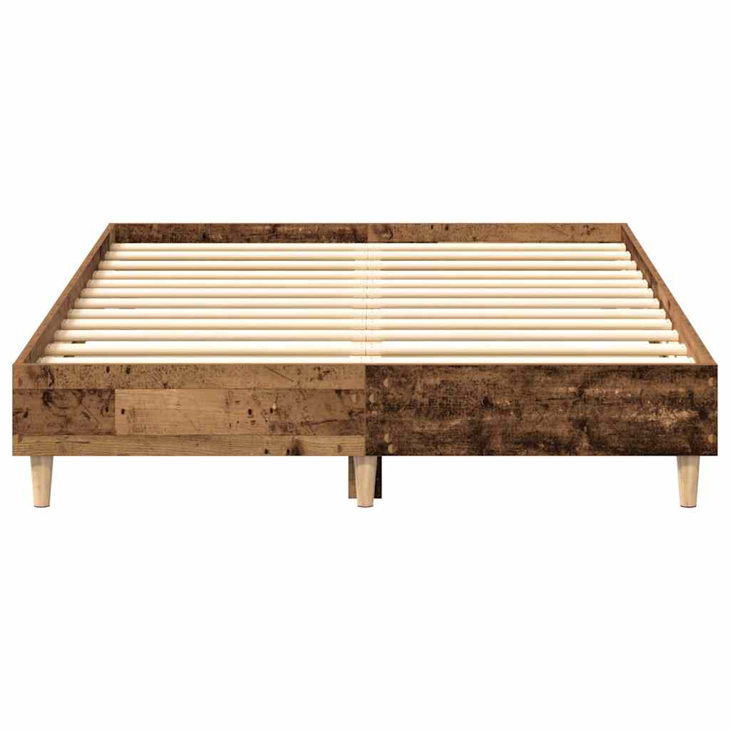 Bed Frame No Mattress Old Wood 120x200 cm Engineered Wood