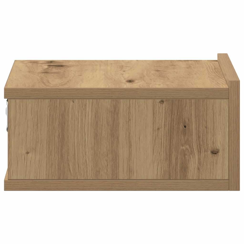 vidaXL Floating Nightstand Artisan Oak 40x32x15 cm Engineered Wood