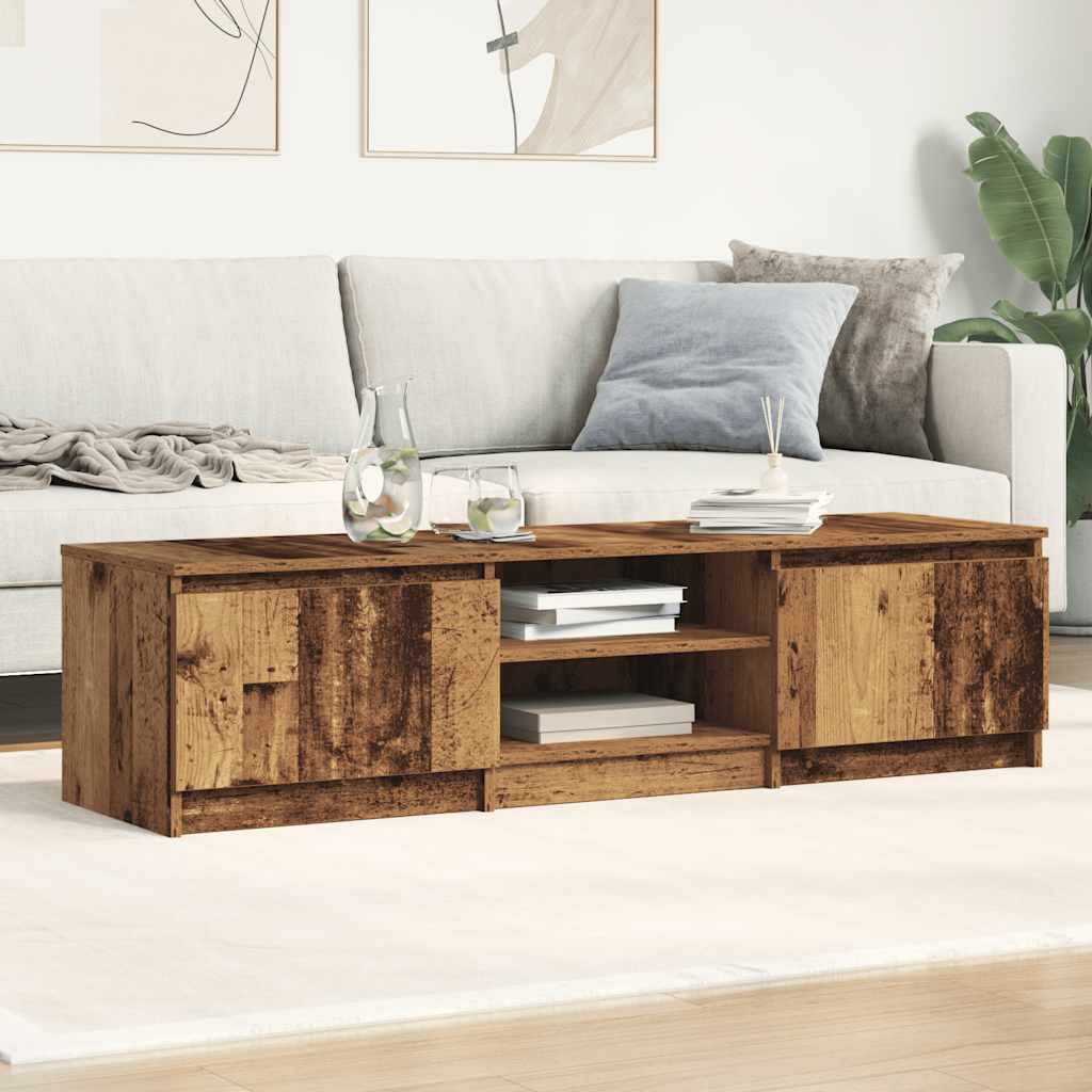 TV Cabinet Old Wood 140x40x36 cm Engineered Wood