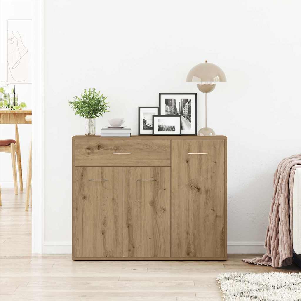 vidaXL Sideboard Artisan Oak 88x30x70 cm Engineered Wood