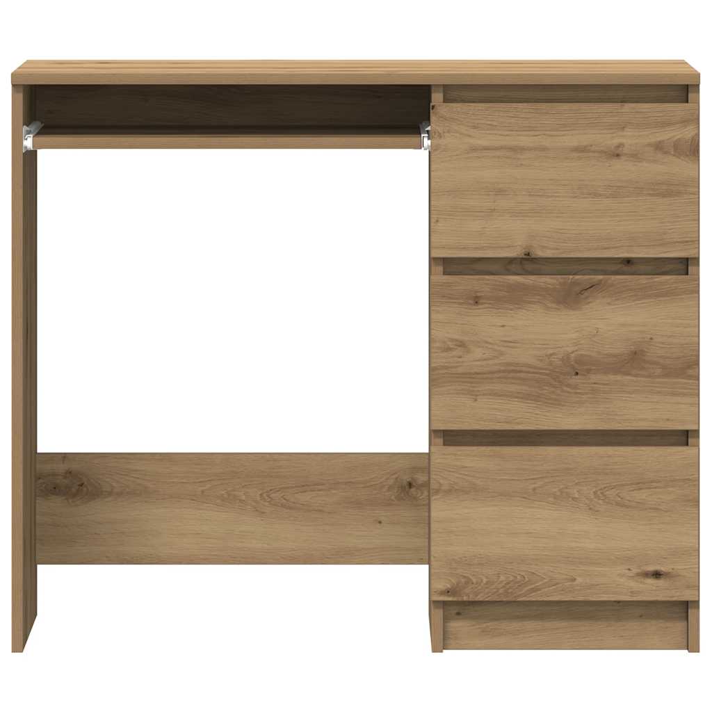 vidaXL Desk Artisan Oak 90x45x76 cm Engineered Wood