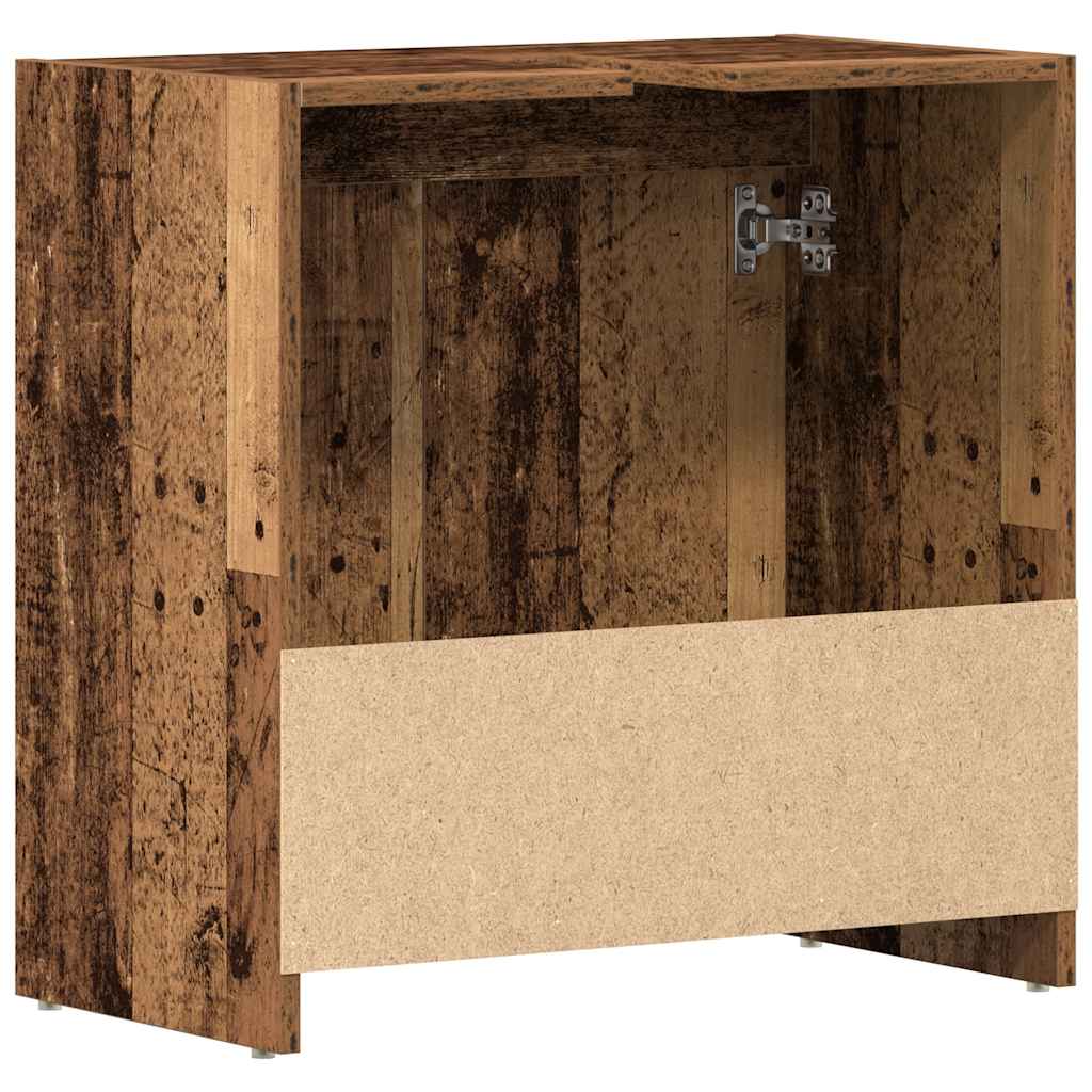 vidaXL Bathroom Sink Cabinet Old Wood 60x33x60 cm Engineered Wood