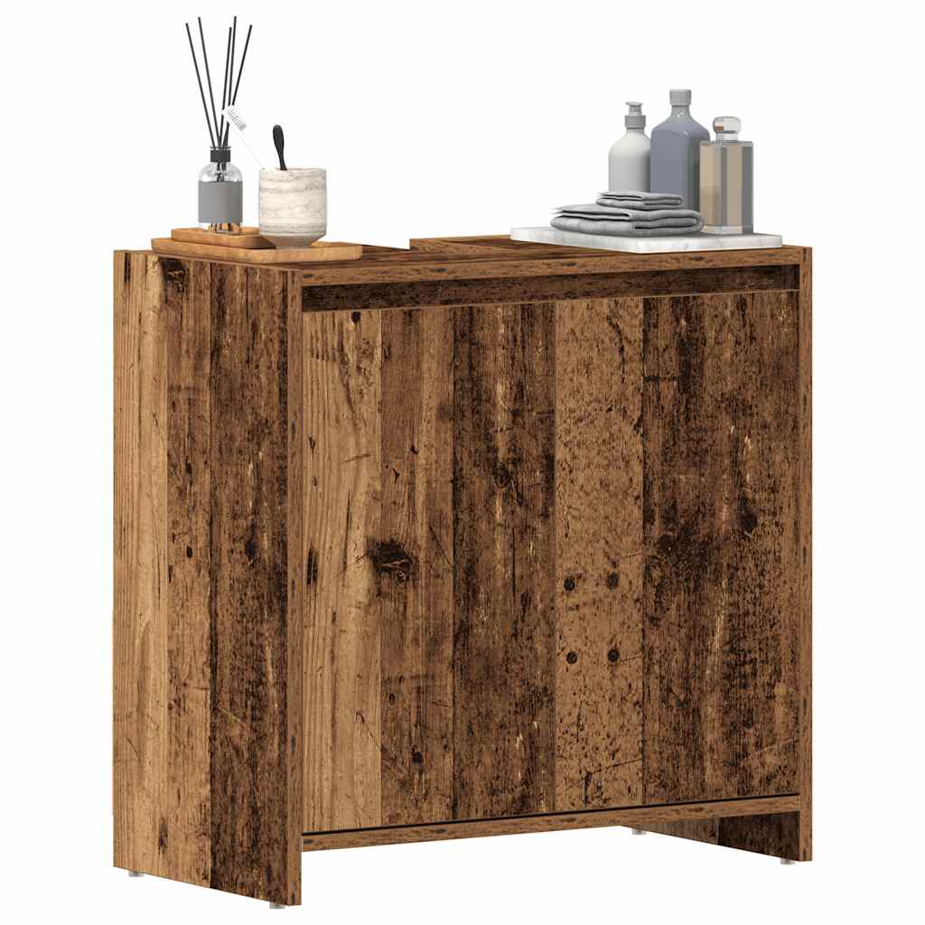 vidaXL Bathroom Sink Cabinet Old Wood 60x33x60 cm Engineered Wood