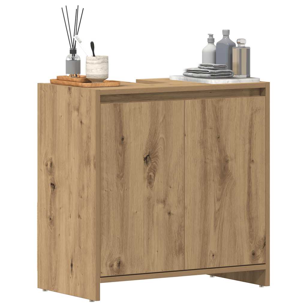 vidaXL Bathroom Sink Cabinet Artisan Oak 60x33x60 cm Engineered Wood