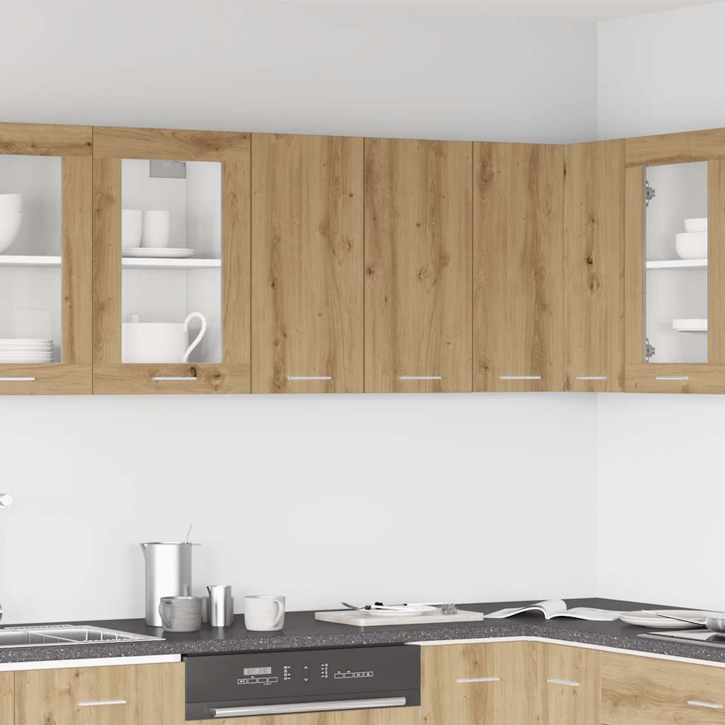 vidaXL Kitchen Wall Cabinet Artisan Oak 60x31x60 cm Engineered Wood