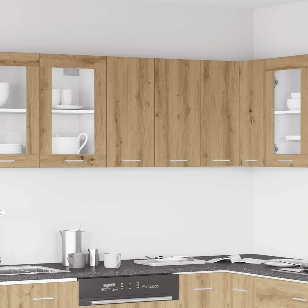 Kitchen Wall Cabinet "Lyon" Artisan Oak 60x31x60 cm