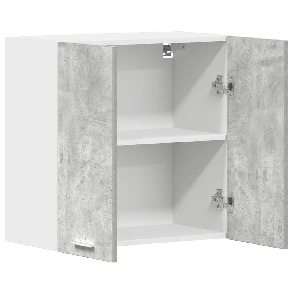 vidaXL Kitchen Wall Cabinet Concrete Grey 60x31x60 cm Engineered Wood