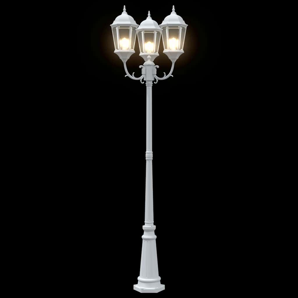 Garden Light White 57 x 49 x 241 cm Aluminium and Glass