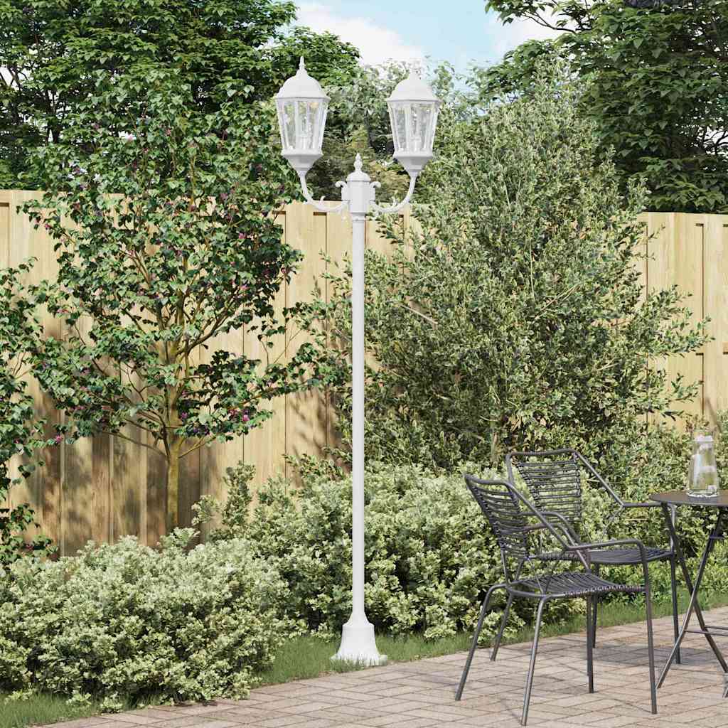 Garden Light White 68 x 20 x 235 cm Aluminium and Glass