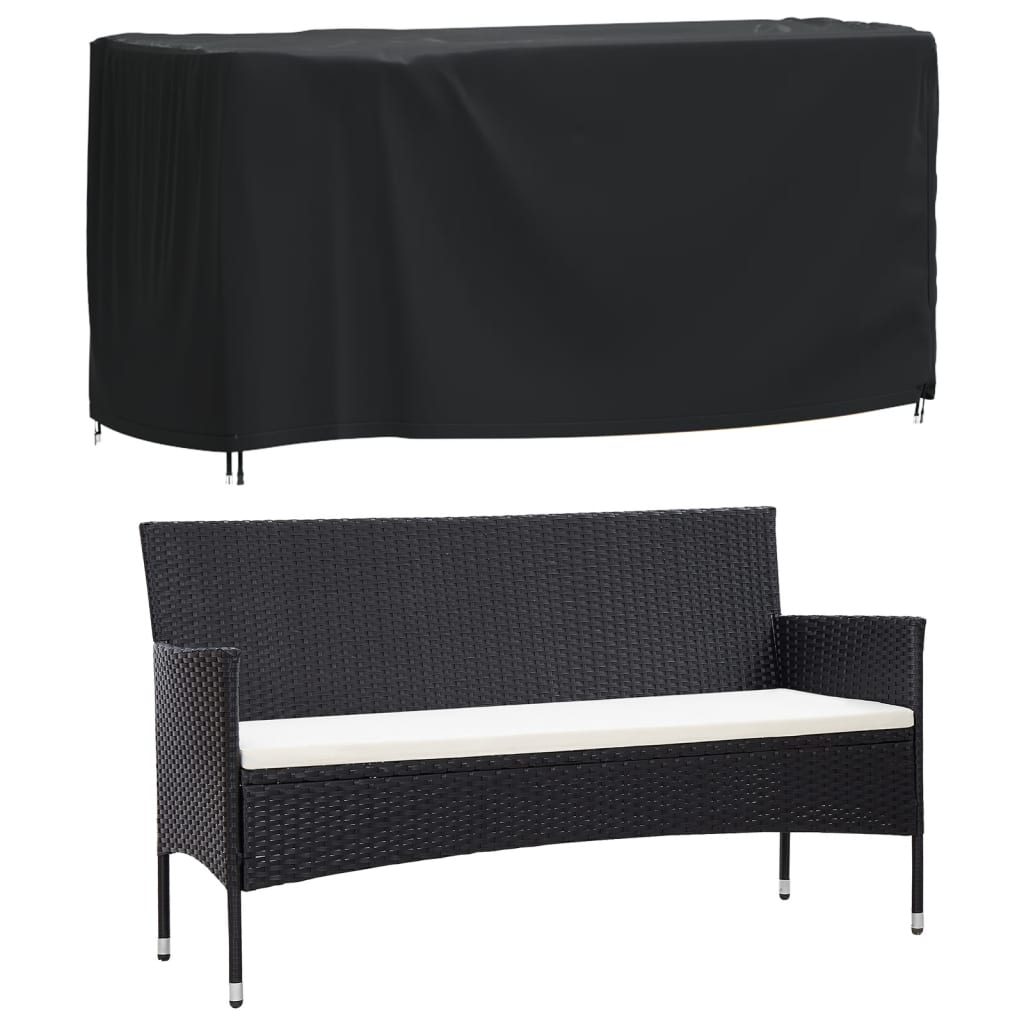 vidaXL Garden Furniture Covers 2 pcs Black 180x70x90 cm Waterproof 420D