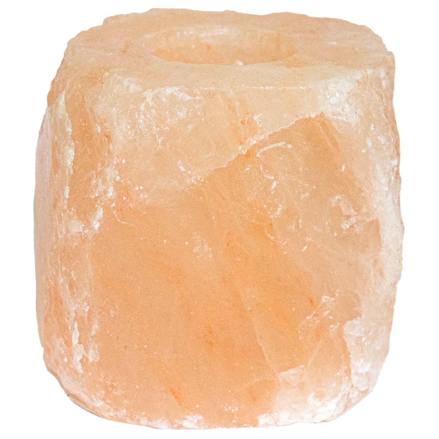Salt Stone Tealight Holders Pink Rock Salt
