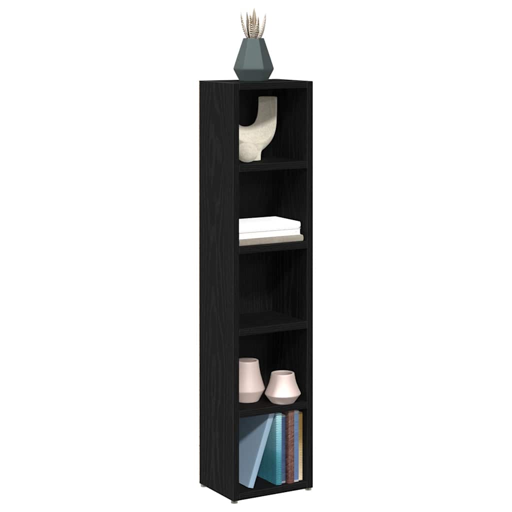 CD Cabinets 2 pcs Black Oak 21x16x93,5 cm Engineered Wood