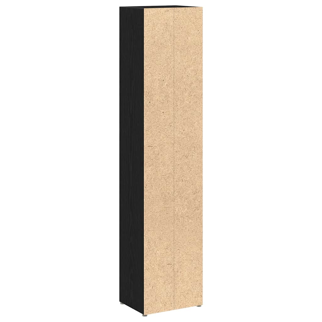 CD Cabinets 2 pcs Black Oak 21x16x93,5 cm Engineered Wood