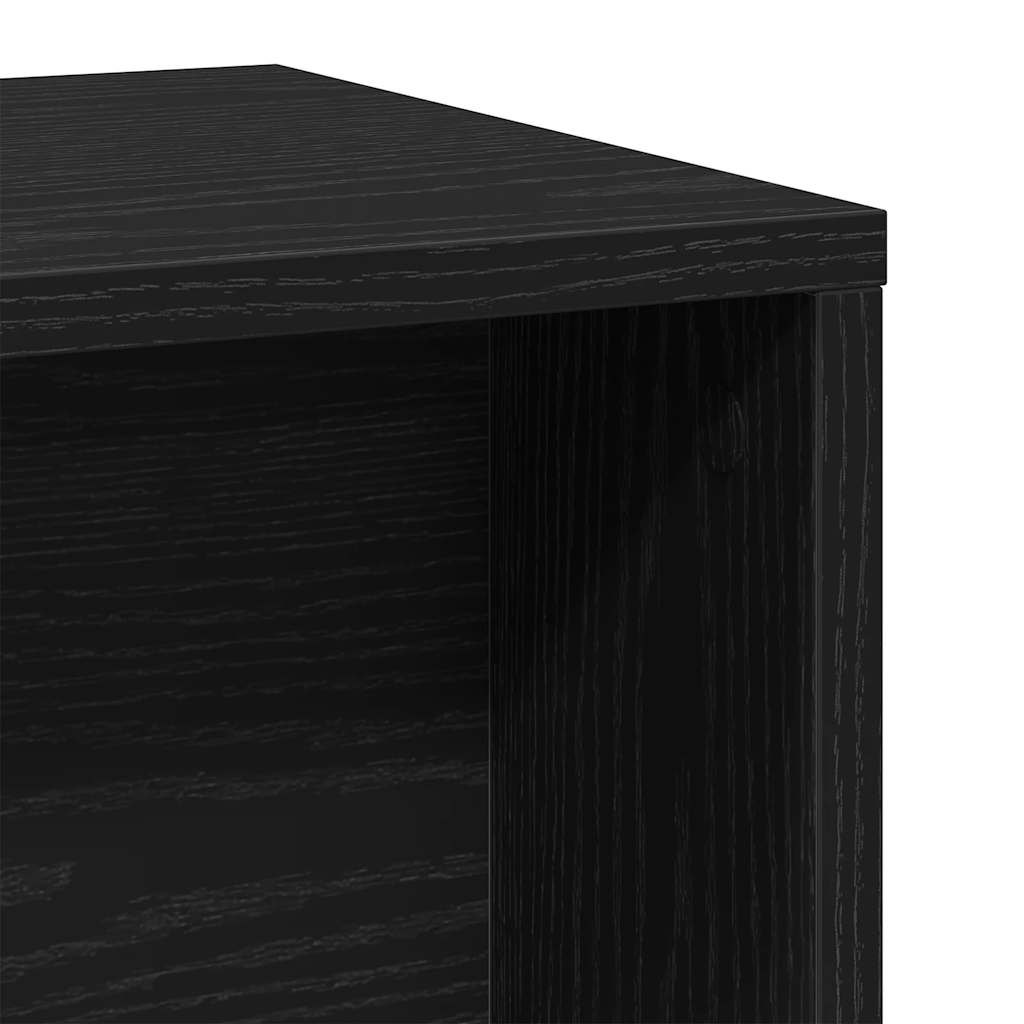 Coffee Tables 2 pcs Black Oak Engineered Wood