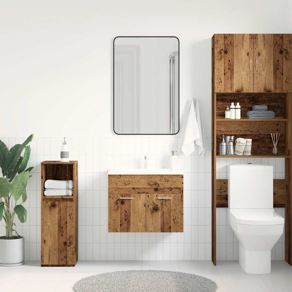 Bathroom Sink Cabinet Old Wood 60x38.5x46 cm Engineered Wood