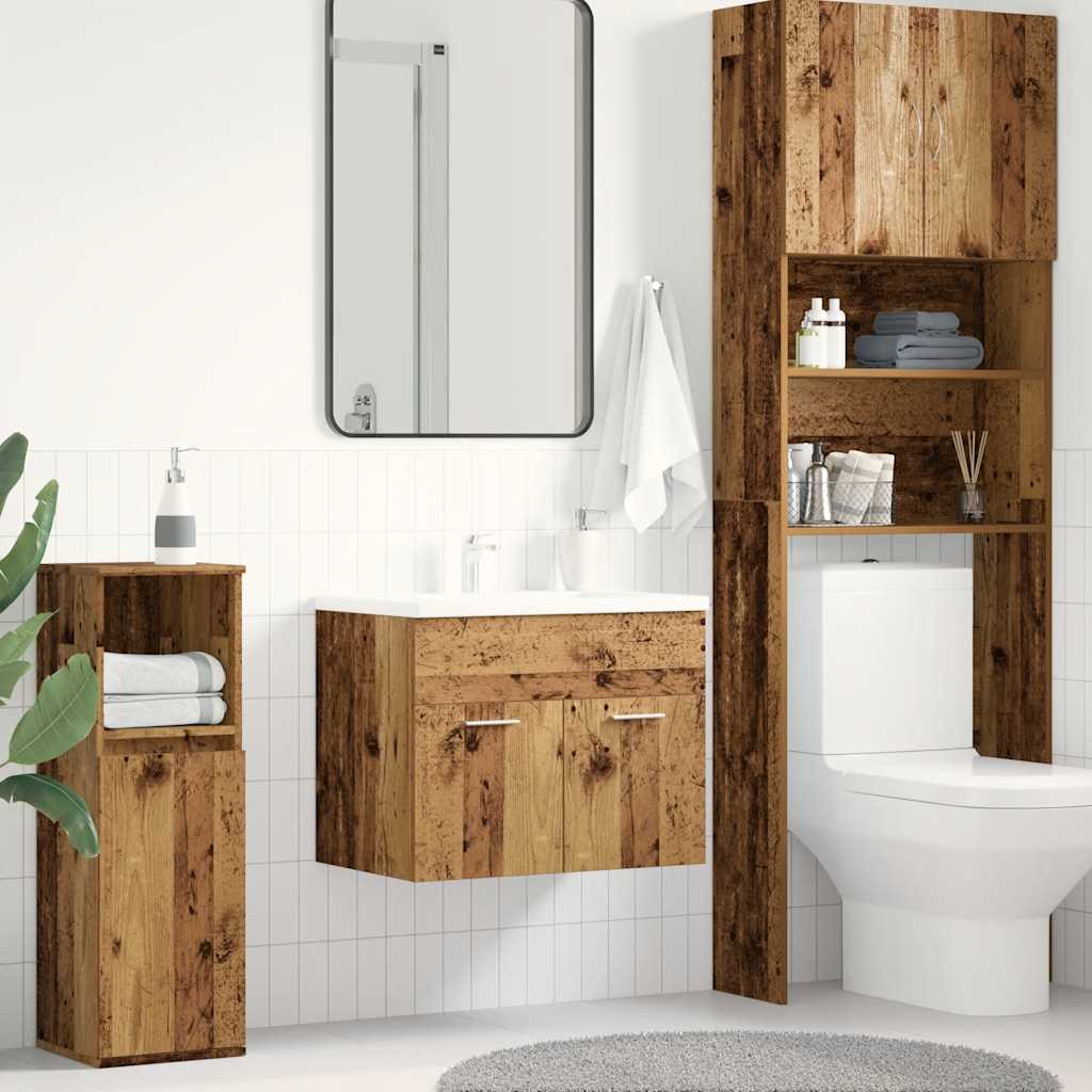Bathroom Sink Cabinet Old Wood 60x38.5x46 cm Engineered Wood