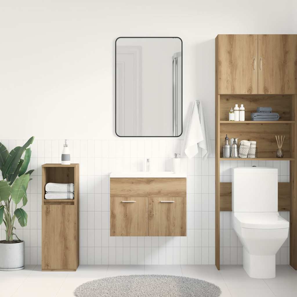Bathroom Sink Cabinet Artisan Oak 60x38.5x46 cm Engineered Wood