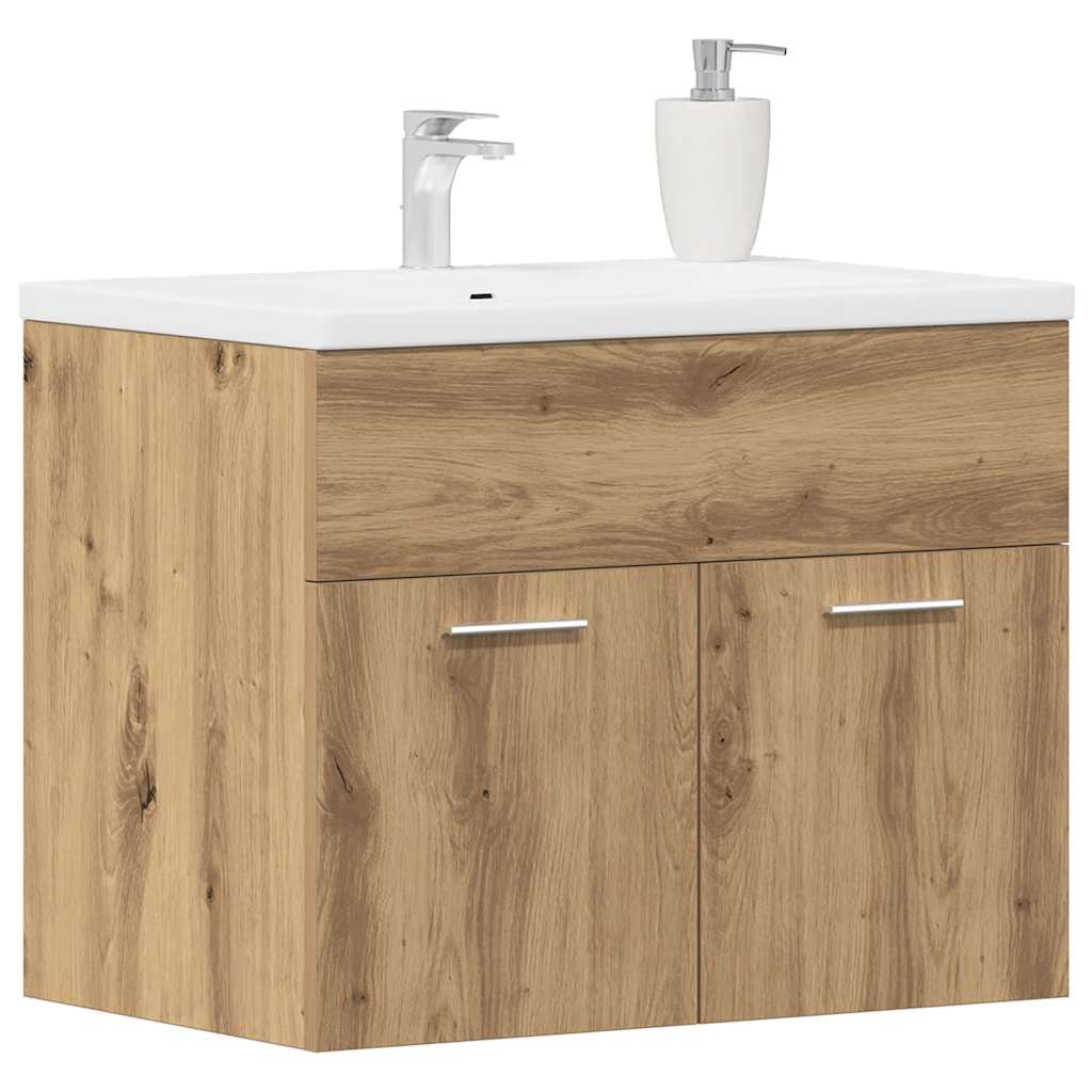 Bathroom Sink Cabinet Artisan Oak 60x38.5x46 cm Engineered Wood
