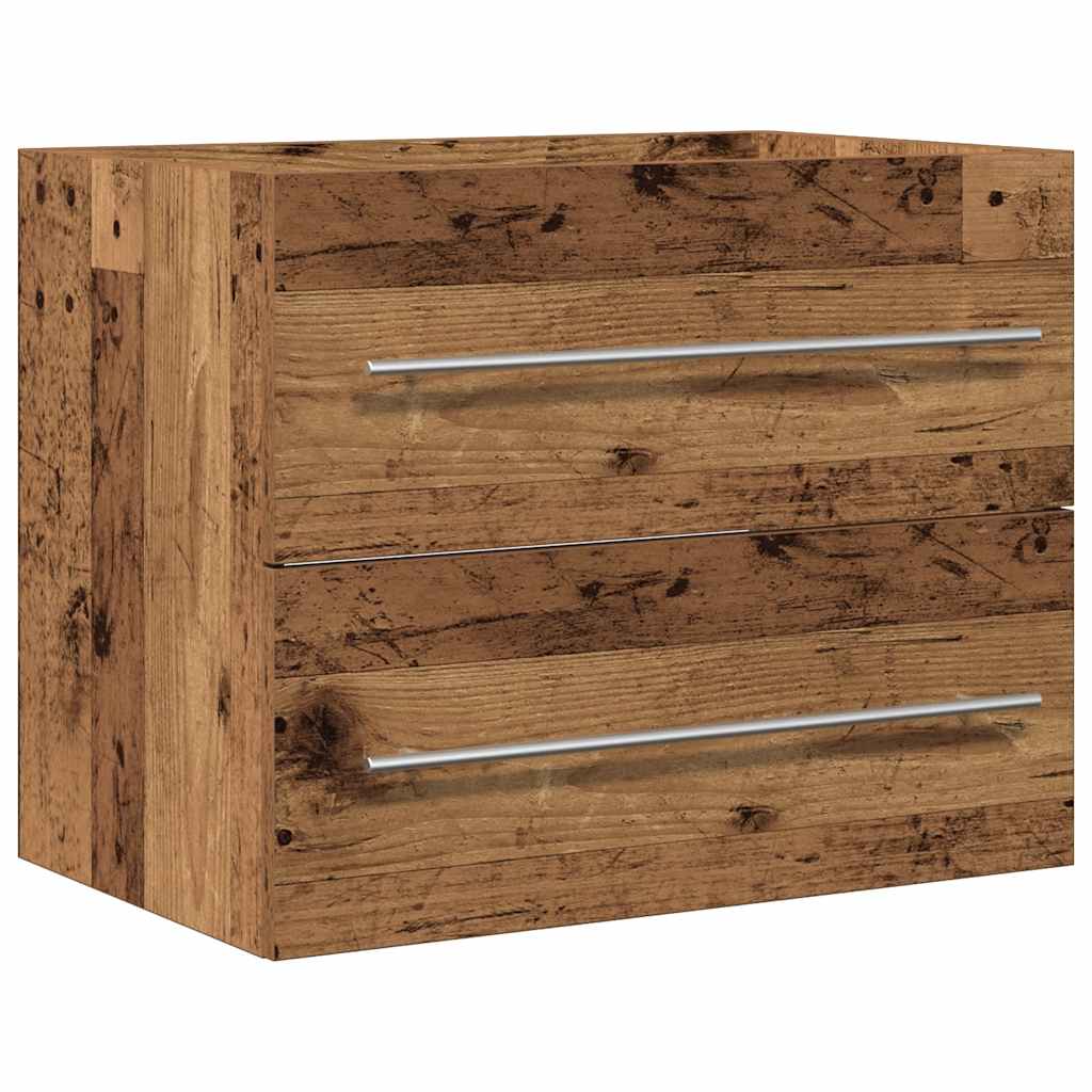 Bathroom Sink Cabinet Old Wood 60x38,5x48 cm Engineered Wood