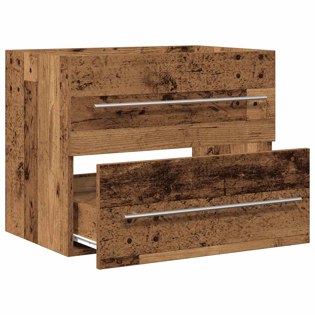 Bathroom Sink Cabinet Old Wood 60x38,5x48 cm Engineered Wood