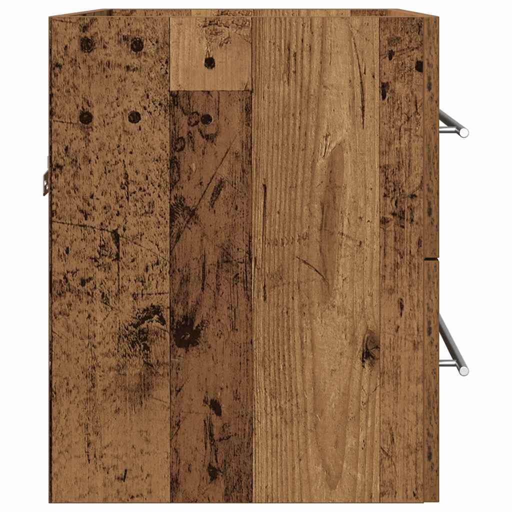 Bathroom Sink Cabinet Old Wood 60x38,5x48 cm Engineered Wood