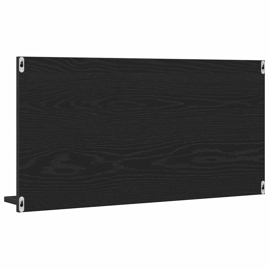 vidaXL Bathroom Mirror Cabinet Black Oak 90x11x45 cm Engineered Wood