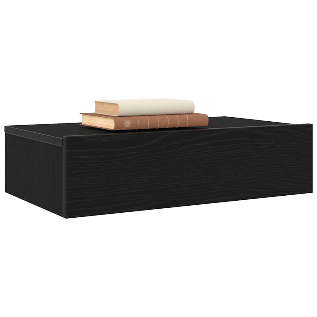 TV Cabinets with LED Lights 2 pcs Black Oak 60x35x15,5 cm