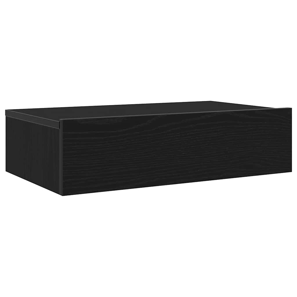 TV Cabinets with LED Lights 2 pcs Black Oak 60x35x15,5 cm