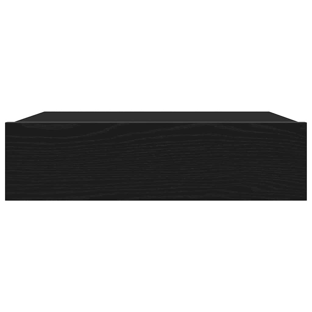 TV Cabinets with LED Lights 2 pcs Black Oak 60x35x15,5 cm