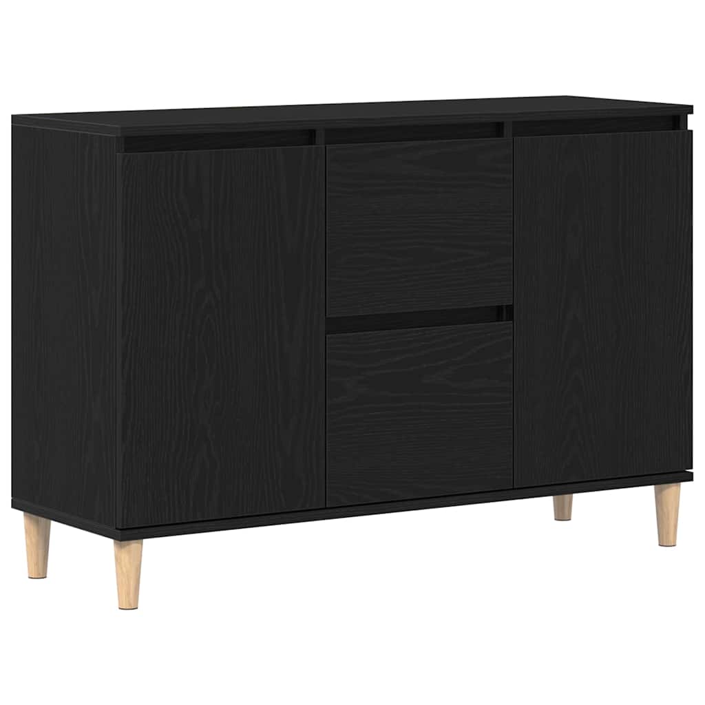 Sideboard with Drawer Black 102 x 35 x 60 cm Engineered wood