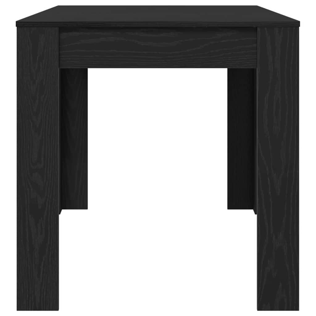 Dining Table Black Oak 140 x 74.5 x 76 cm Engineered Wood