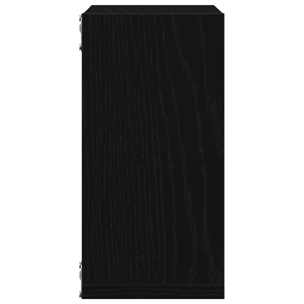 Wall Cube Shelves 6 pcs Black Oak 30x15x30 cm Engineered Wood