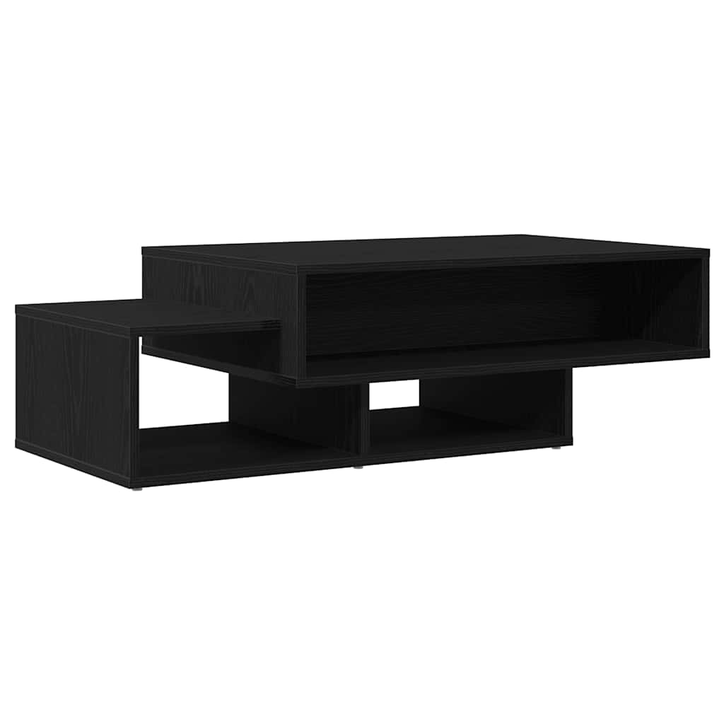 Coffee Table Black Oak 105x55x32 cm Engineered Wood