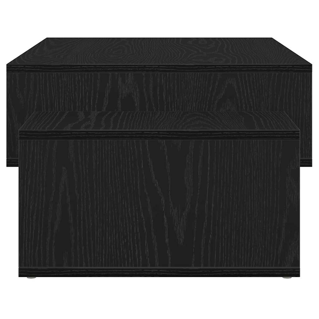 Coffee Table Black Oak 105x55x32 cm Engineered Wood