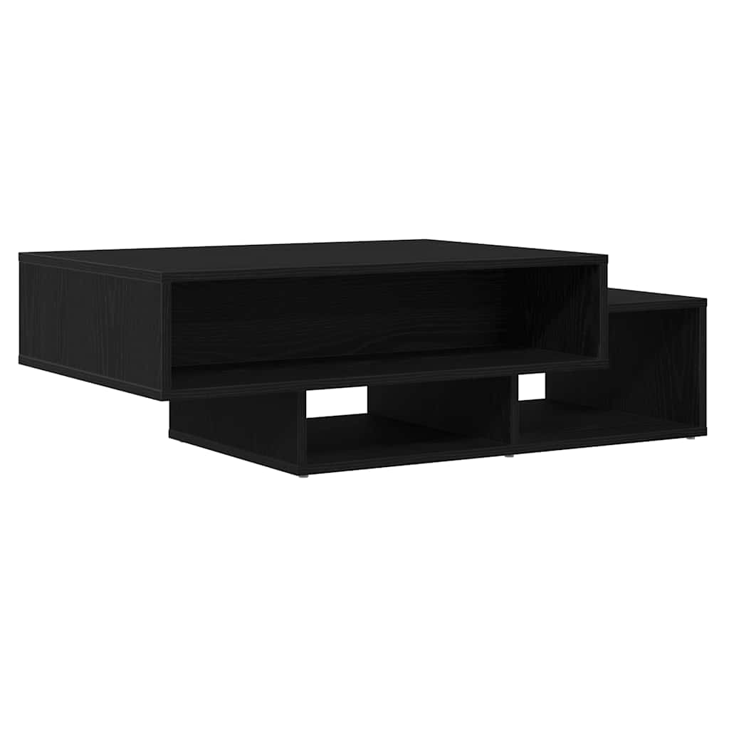 Coffee Table Black Oak 105x55x32 cm Engineered Wood