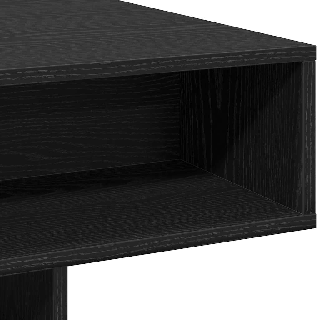 Coffee Table Black Oak 105x55x32 cm Engineered Wood