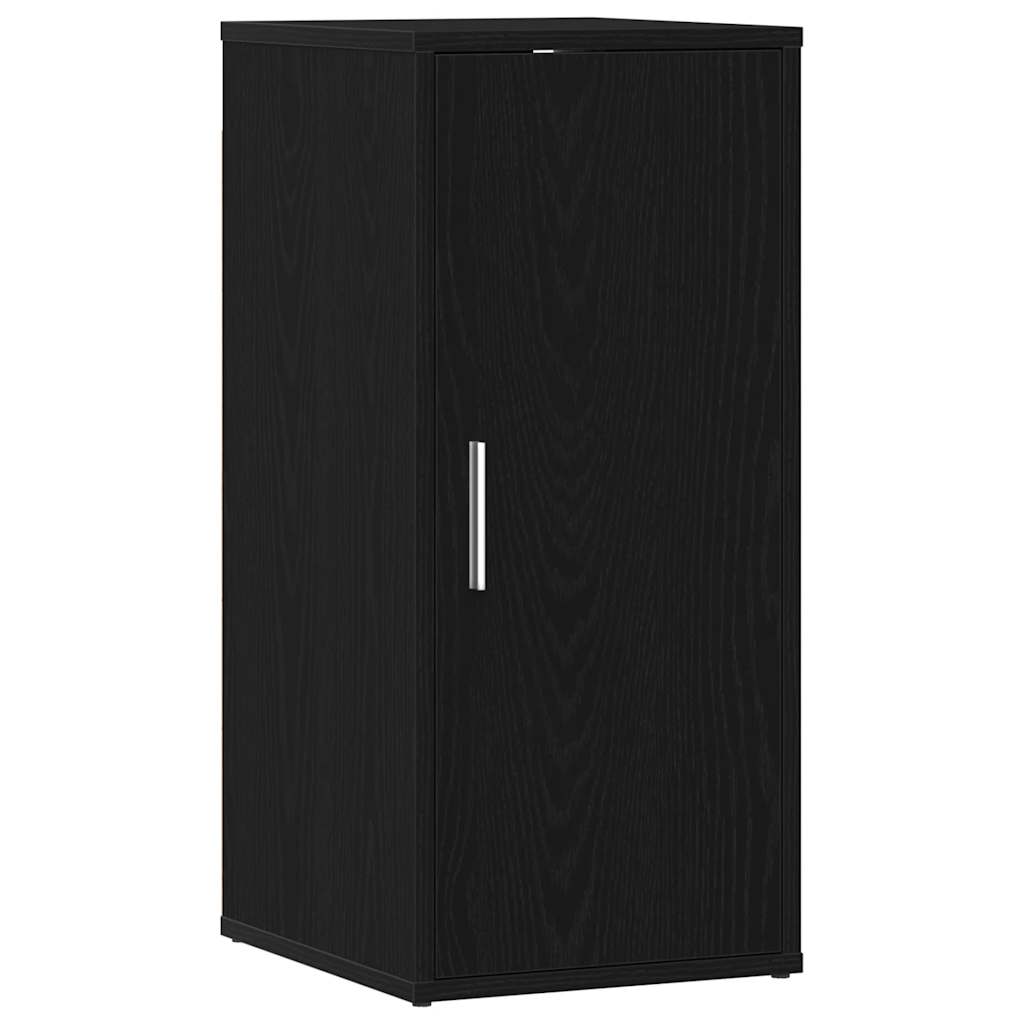 Shoe Cabinet Black Oak 32x35x70 cm Engineered Wood