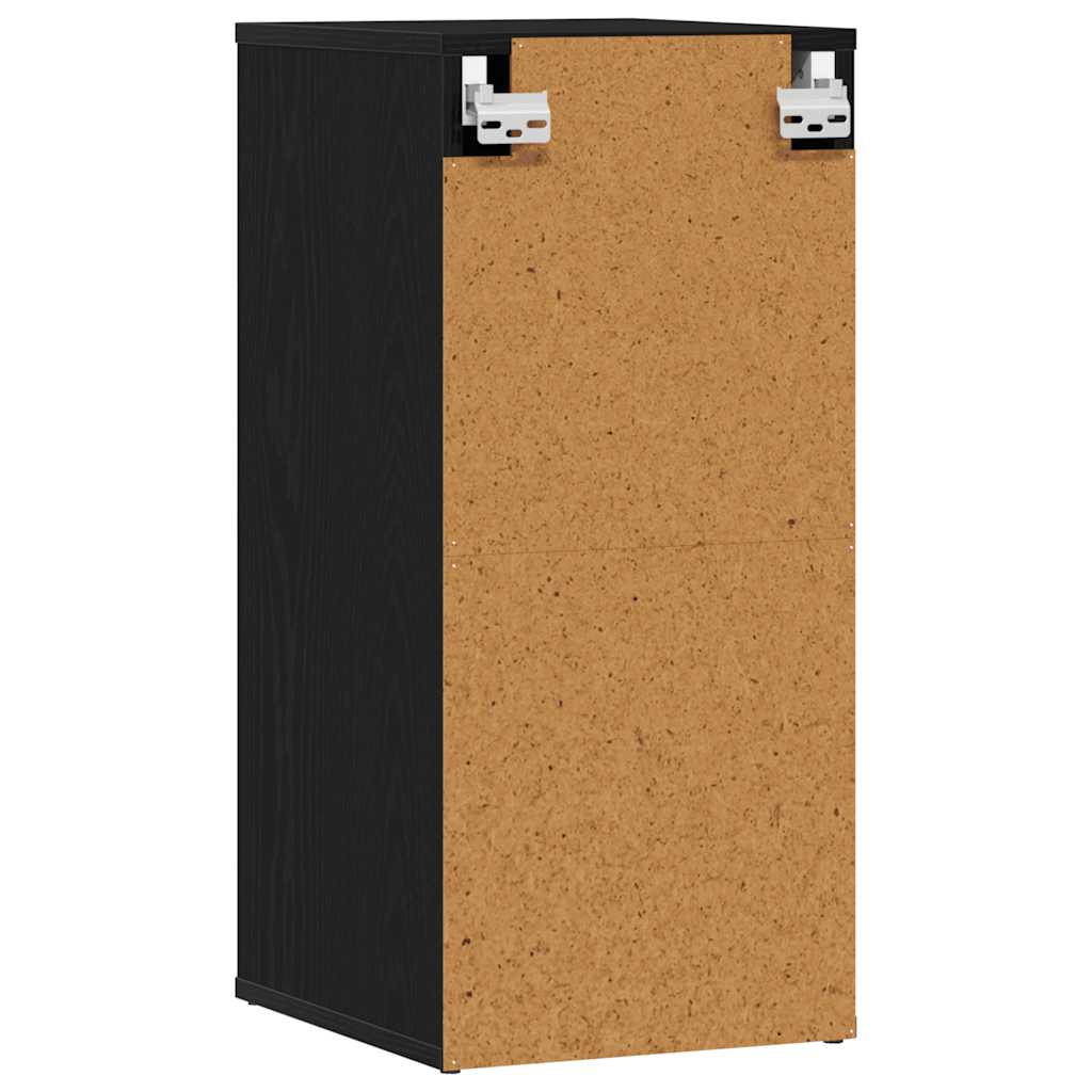 Shoe Cabinets 2 pcs Black Oak 32x35x70 cm Engineered Wood