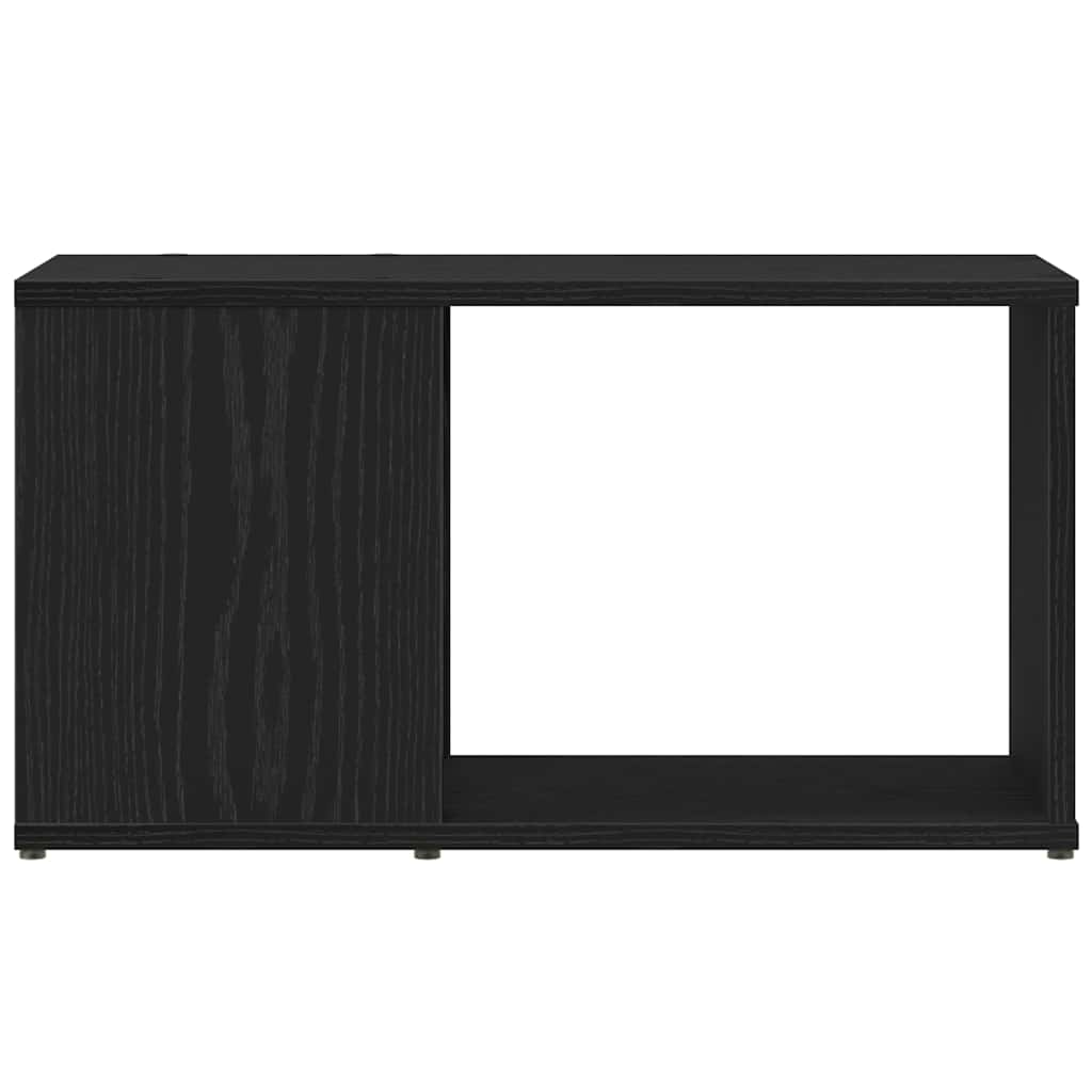 TV Cabinet Black Oak 60x24x32 cm Engineered Wood