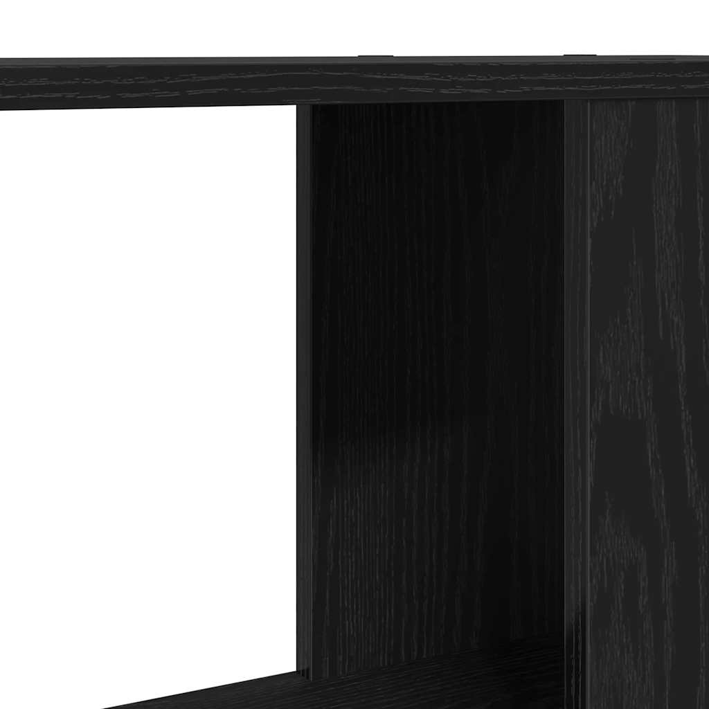 Book Cabinet/Room Divider Black Oak 60x24x186 cm