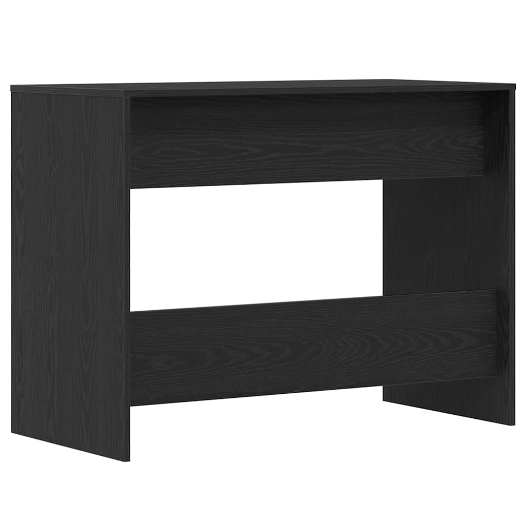 Desk Black Oak 101x50x76.5 cm Engineered Wood