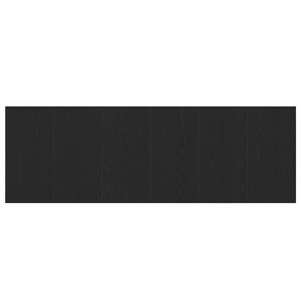 Bed Headboard Black Oak 240 x 1.5 x 80.5 cm Engineered Wood